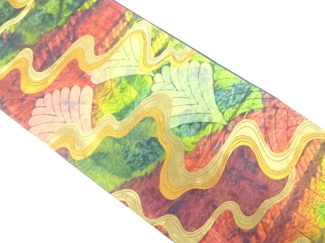 JAPANESE FUKURO OBI / WOVEN STREAM